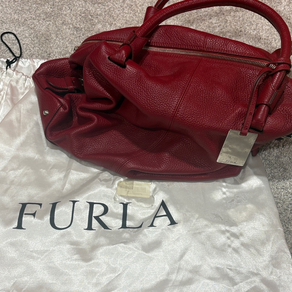 Furla Pebble Leather Handbag